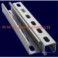 Strut Channel Slotted Kabelrinne 41 * 62mm Rollenformung Produktionsmaschine Myanmar